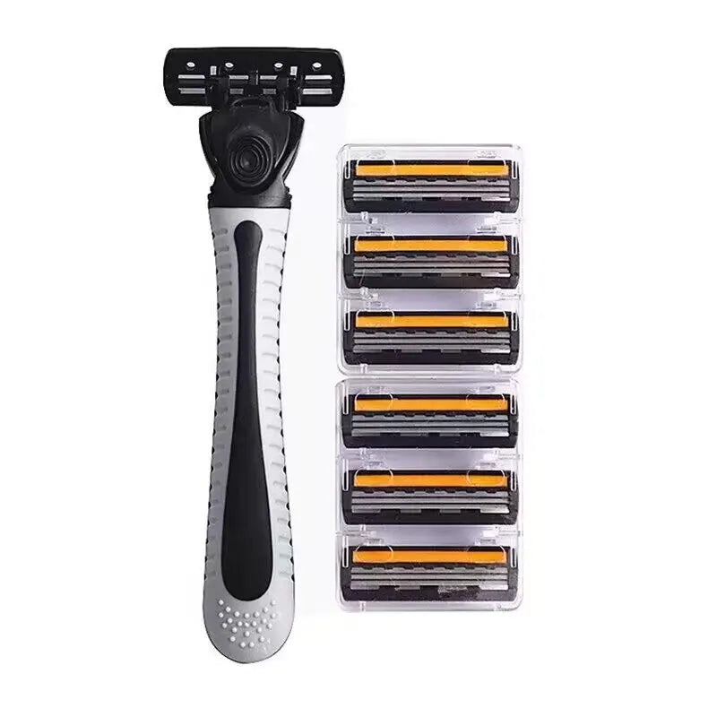 3-Blade Reusable Razor + 21 Heads – Unisex Manual Shaver