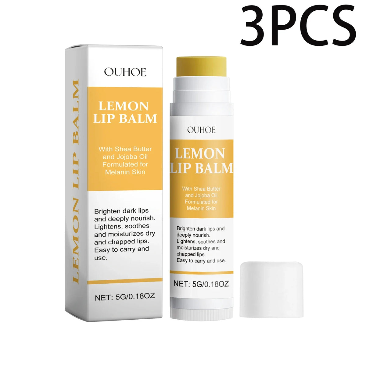 Korean Lip Brightening Balm – Moisturizing Gloss & Exfoliator