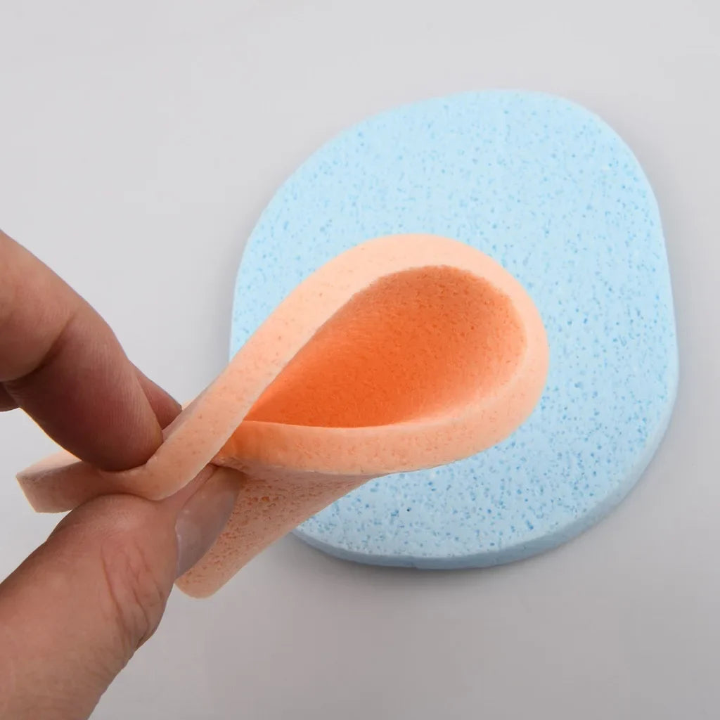 Seaweed Cellulose Facial Cleansing Sponge Puff – 2 Pack