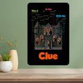 Clue Classic Movie Metal Poster Sign – Retro Aluminum Wall Art