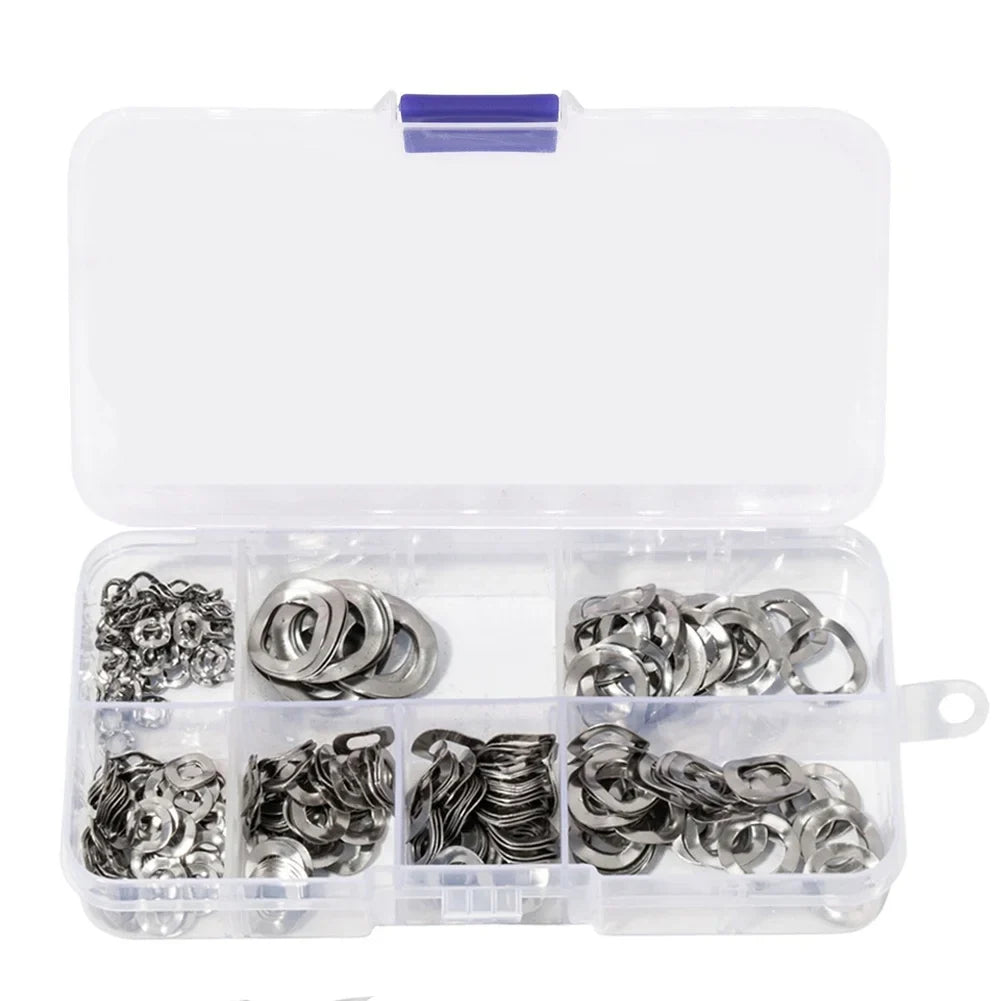 350pc 304 Stainless Steel Wave Spring Washers M3–M12 Set