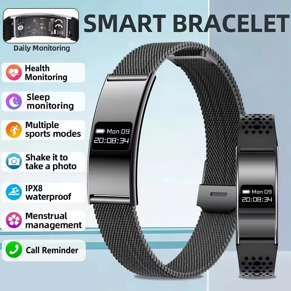 2026 Ultra-thin Smart Wristbands Heart Rate Health Monitoring