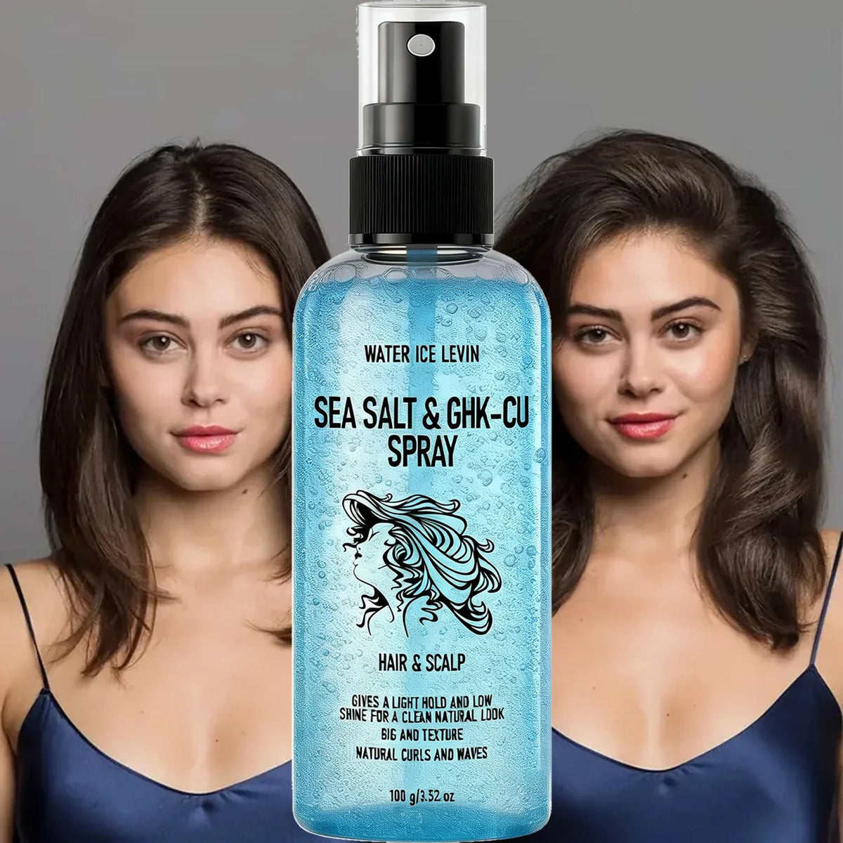 Biotin Keratin Sea Salt Hair Spray – GHK-Cu Curl Enhancer