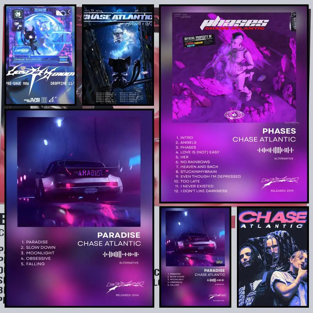 Chase Atlantic PVC Wall Poster – Peel & Stick HD Art Decor
