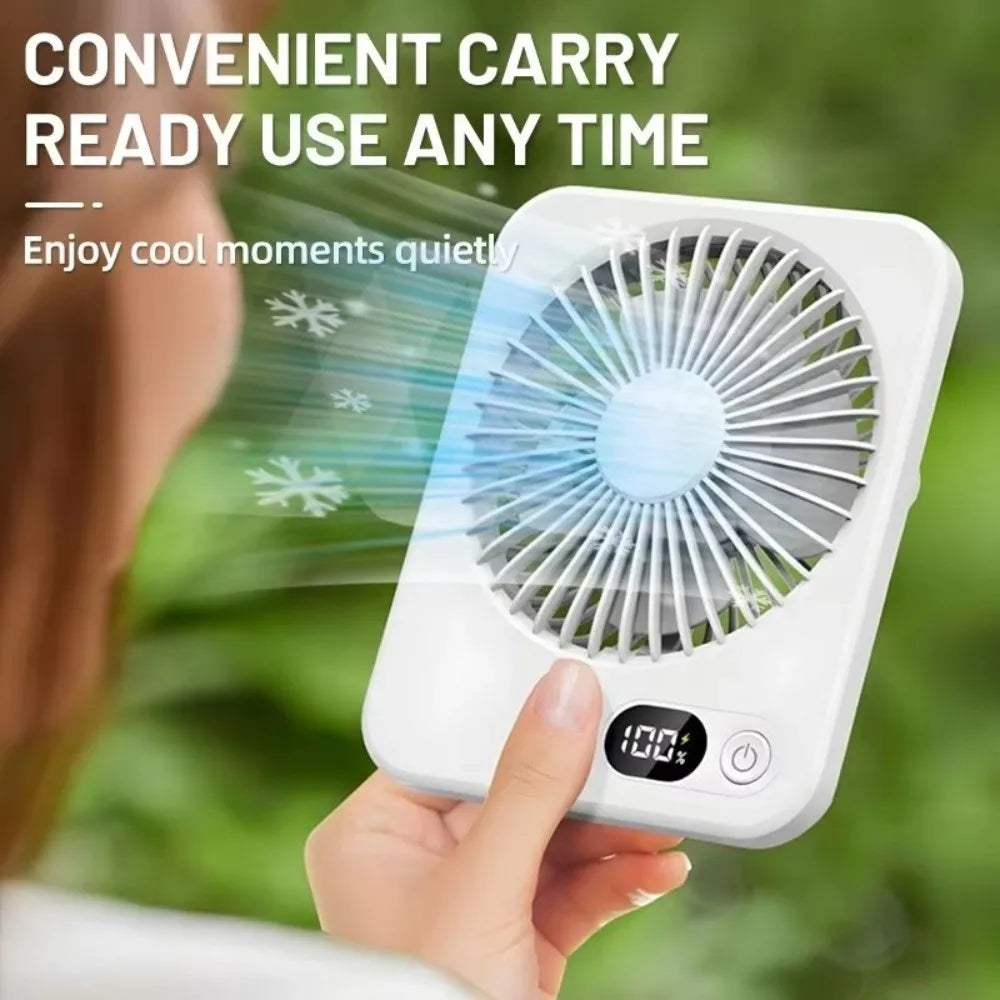 Portable USB Rechargeable Desktop Fan | 5-Speed Mini Table Fan