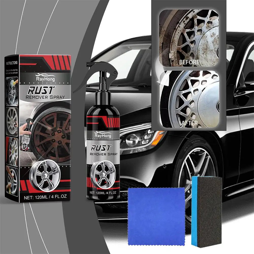 Rust Remover Spray for Car Wheels & Metal – 120ml Kit