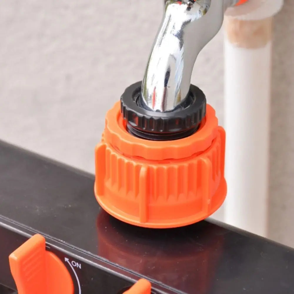 4-Way Garden Hose Splitter with Independent Valve Switches