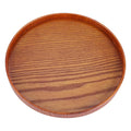Round Rustic Wooden Serving Tray | Natural Wood Home Décor
