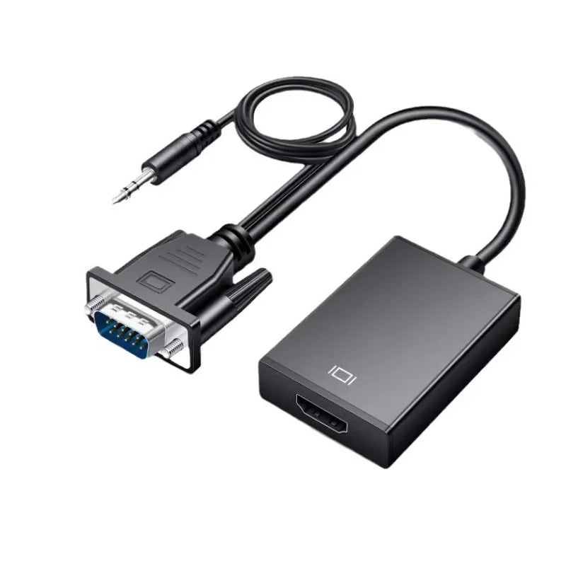 VGA to HDMI Adapter Cable with Audio – Full HD 1080p