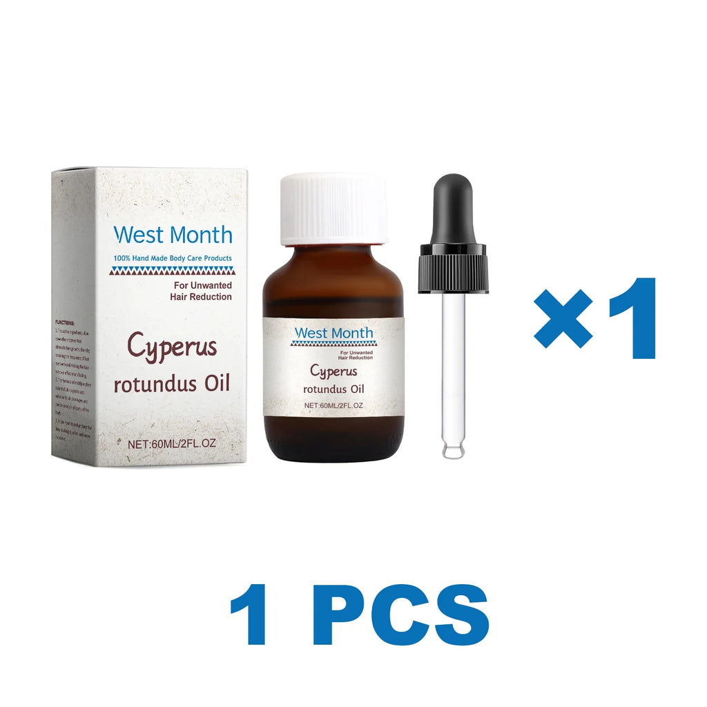 Cyperus Rotundus Hair Growth Inhibitor Oil 60ml | WEST MONTH