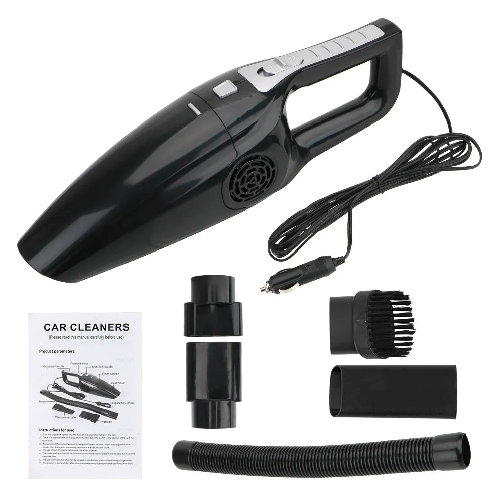 12V 120W Wet & Dry Car Vacuum Cleaner – Handheld Portable