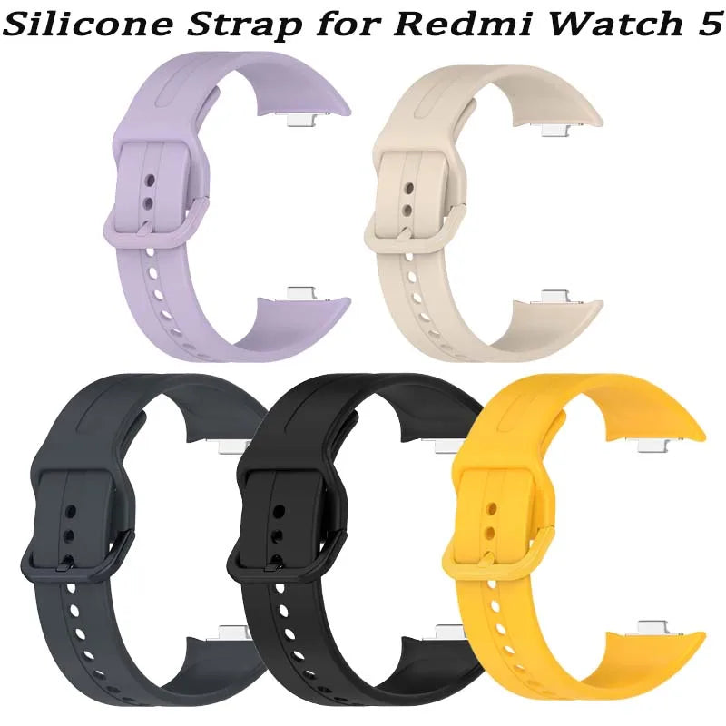 Silicone Strap for Redmi Watch 5 & 4 | Mi Band 9 Pro Band