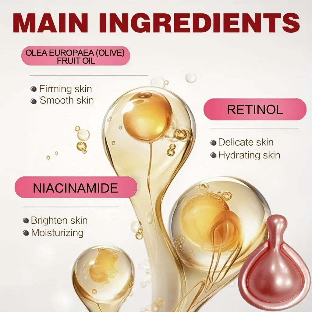 Niacinamide & Retinol Facial Essence Capsules – 30ct Serum