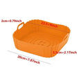 Square Silicone Air Fryer Baking Set – Non-Stick Tray & Pan