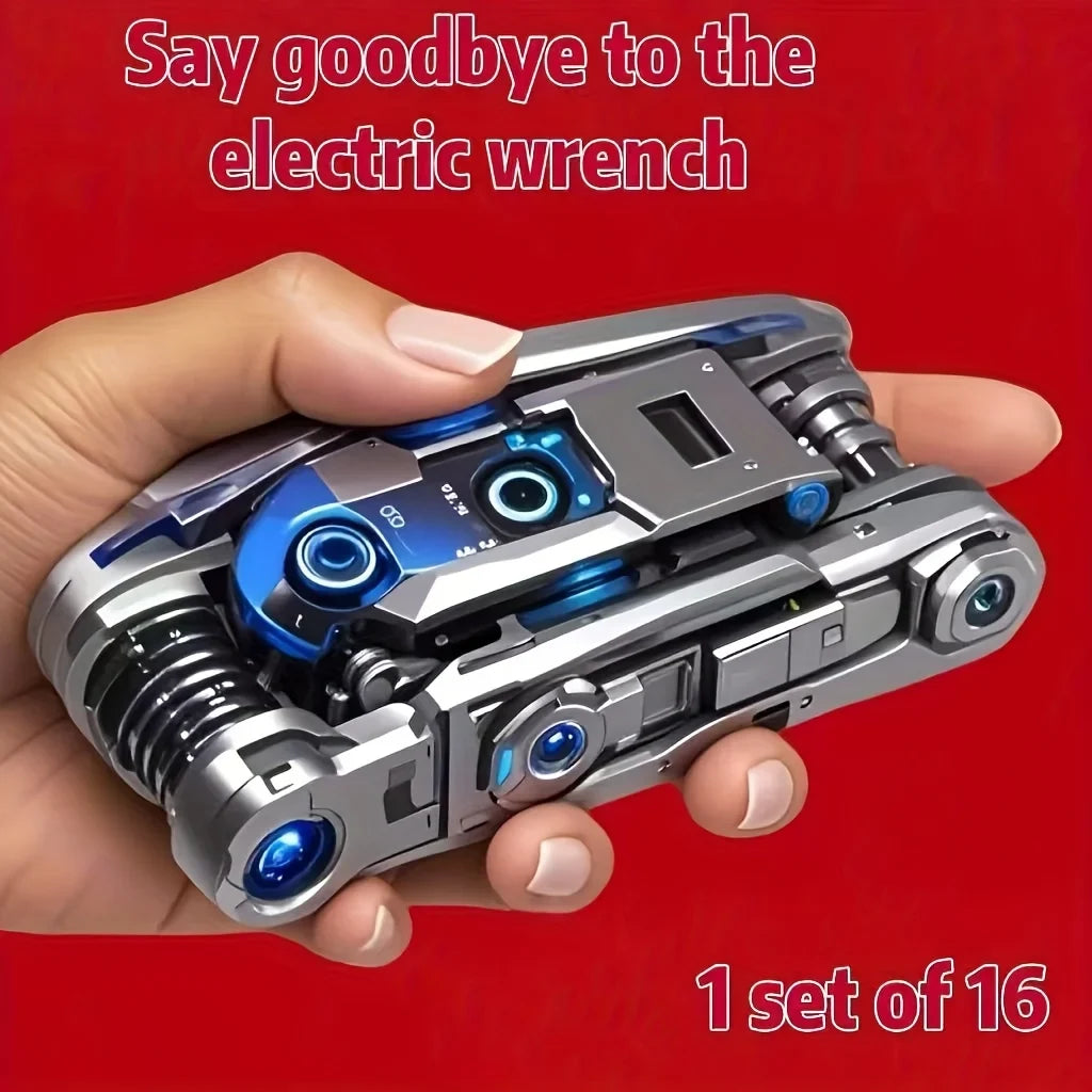 16-in-1 Bicycle Socket Wrench & Allen Key Multifunction Set