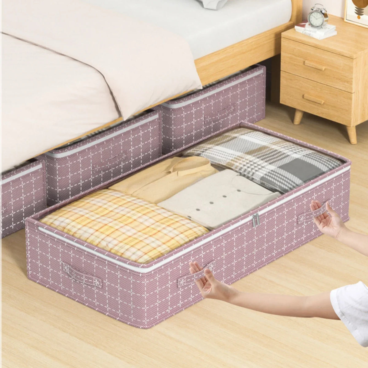 Under Bed Storage Bag with Clear Window | Large Organizer