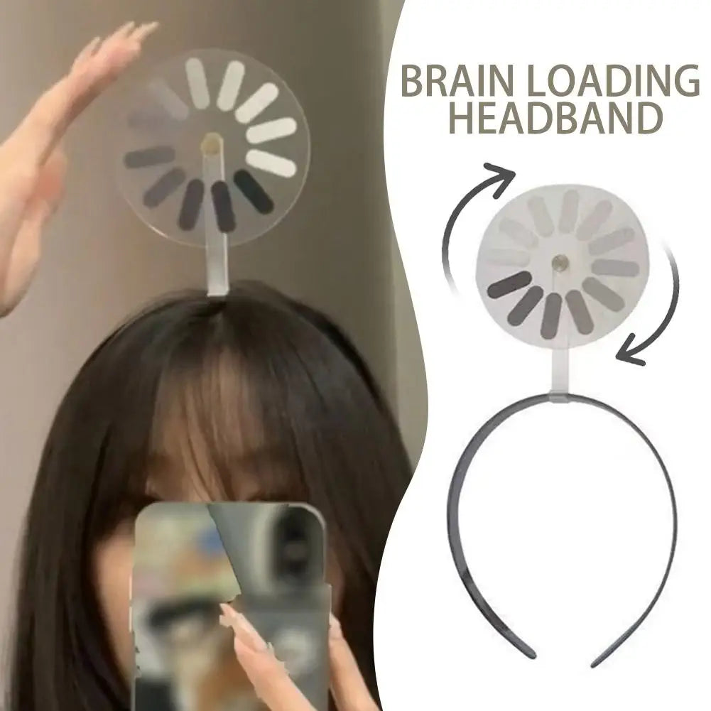 Loading Symbol Rotating Headband – Funny Geek Hair Hoop