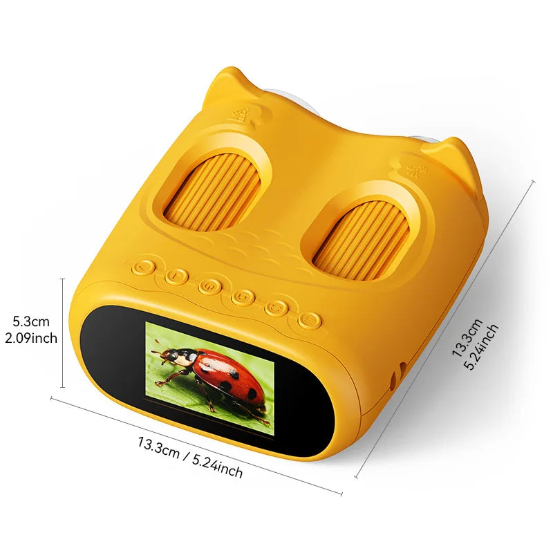 Kids 2-in-1 Microscope & Binoculars Toy – 1000X Magnification