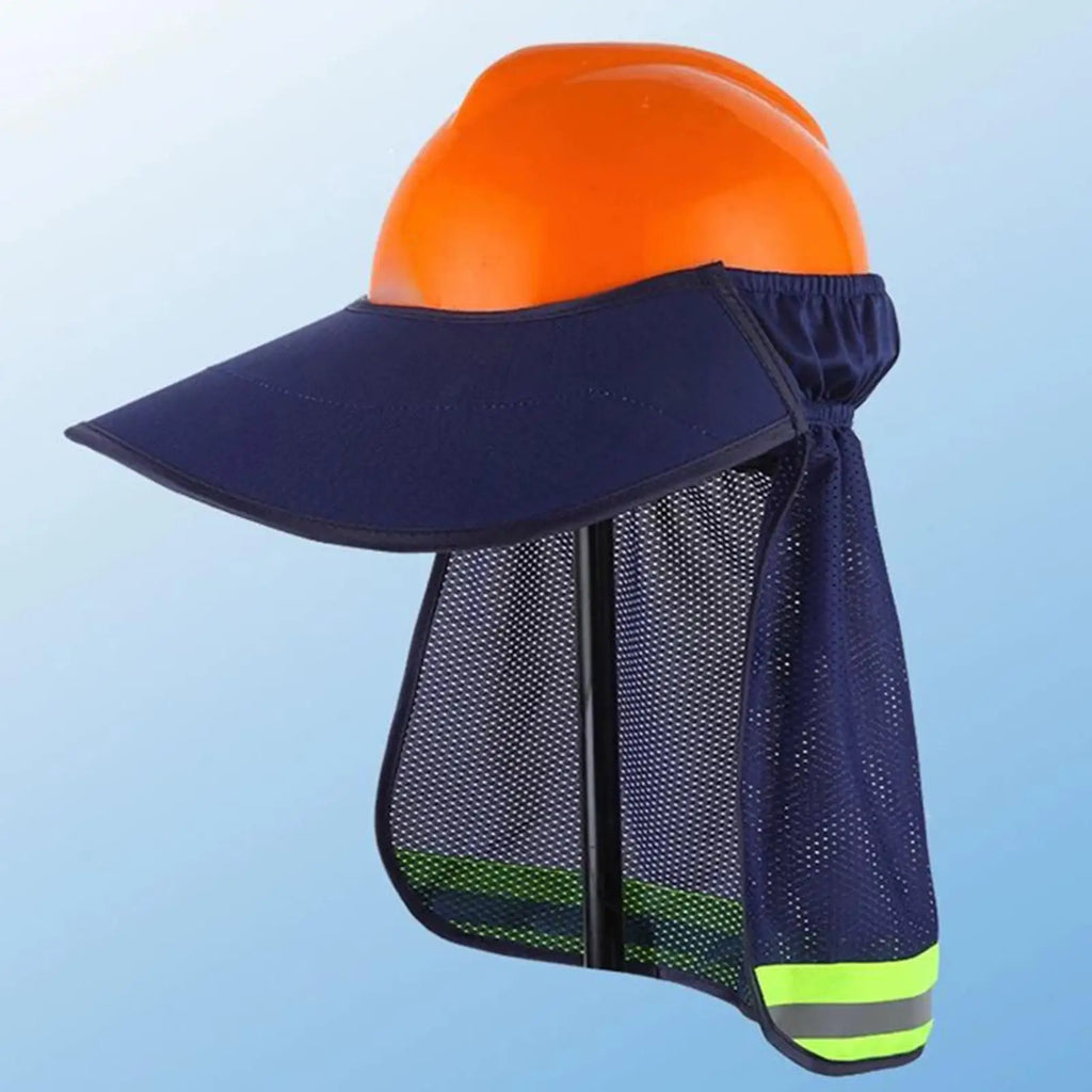 Hard Hat Neck Shade with Reflective Strip | Safety Helmet