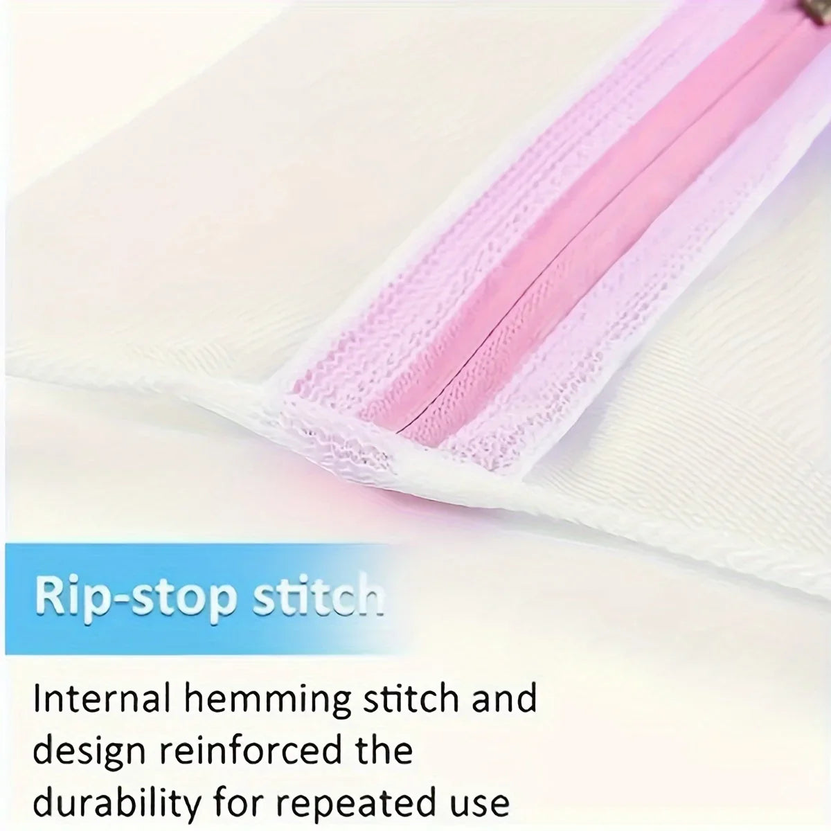 Lead-free Fine Mesh Laundry Bags Sturdy Zipper Delicates 3 Durable