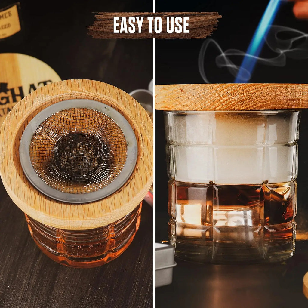 Bulk Natural Wood Chips Whiskey Wooden Smoked Hood Smoker Drinks
