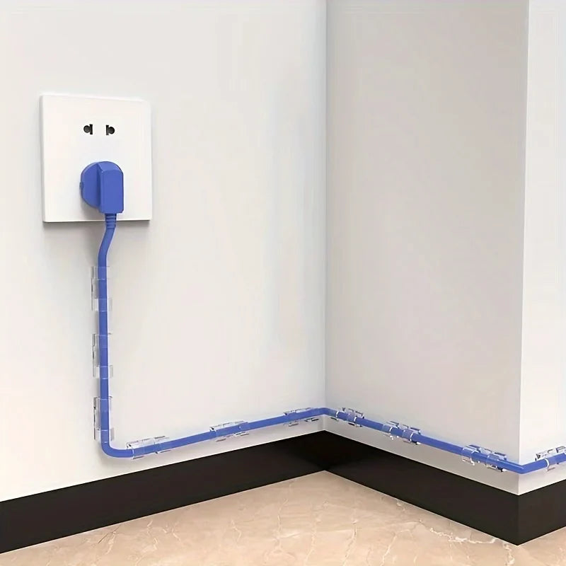 Self-Adhesive Cable Clips – Desk & Wall Cord Organizer