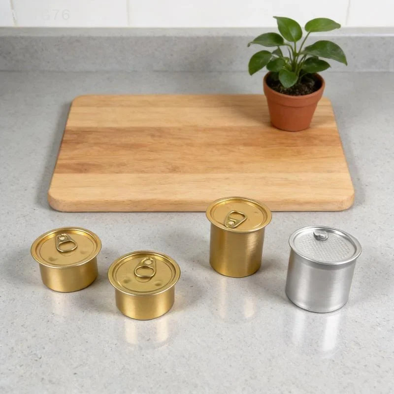 Sardine Can Shaped Tin Box | Mini Metal Storage Container