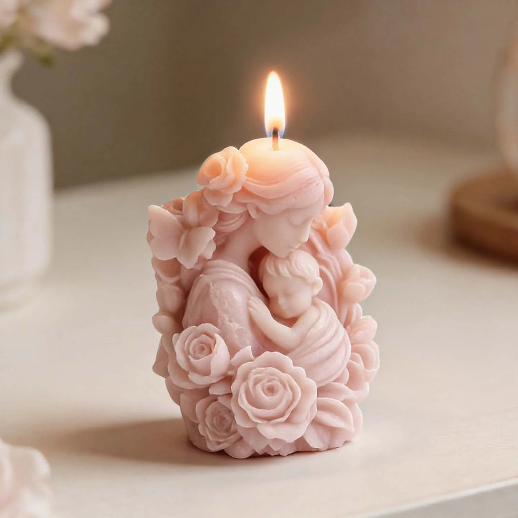 Resin Mold Non-toxic Gypsum Ornament Flower Mother Home Decoration