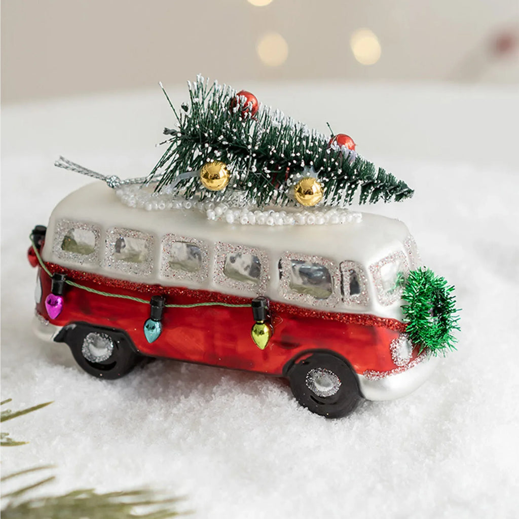 Mini Christmas Glass Ornaments – Snowman & Santa Pendants