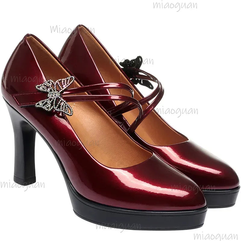 Women's High Heel Pumps – Butterfly Knot Wedding & Party Shoes