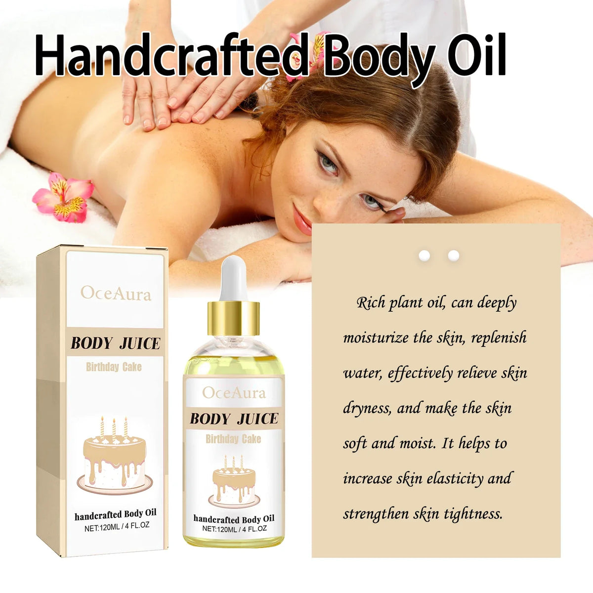 OceAura Sweet Fragrance Body Oil – Moisturizing & Nourishing