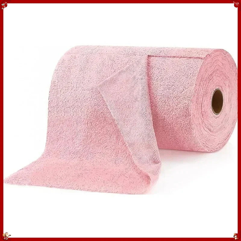 Reusable Cleaning Wipe Household Kitchen Cloth Microfiber Towel Rolls