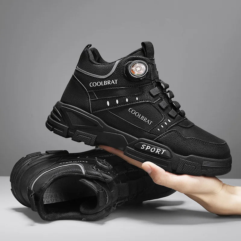 Men's High Top Platform Ankle Boots – Street Style Cargo Booties