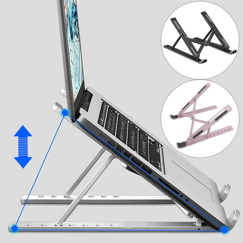 Adjustable Foldable Laptop Stand | Non-Slip Cooling Bracket 9–15"
