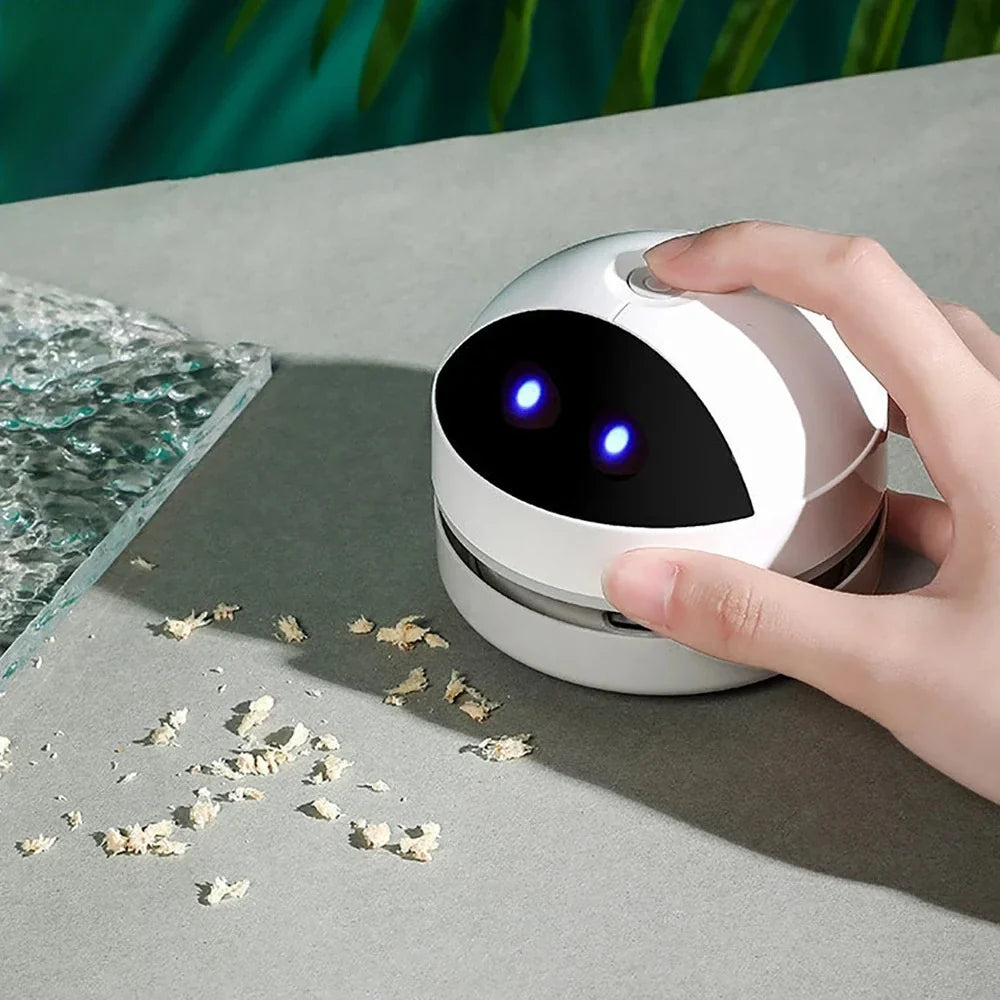 Mini Handheld Desktop Vacuum Cleaner – USB Rechargeable, Bagless