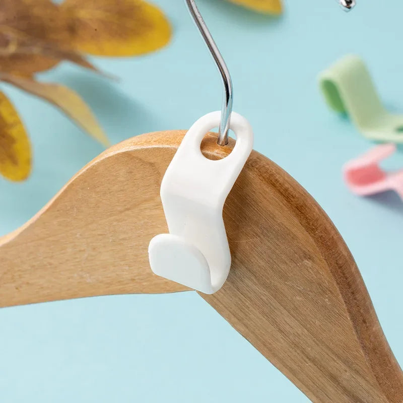 Clothes Hanger Connector Hooks – Closet Space-Saving Organizer