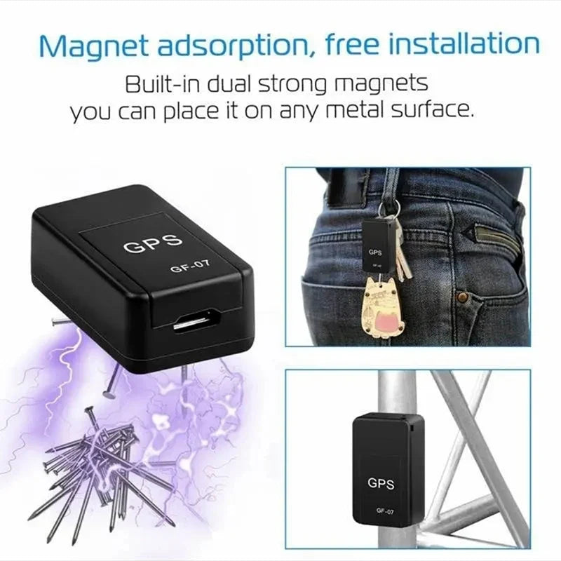 GF-07 Mini Magnetic GPS Tracker – Real-Time SIM Tracking