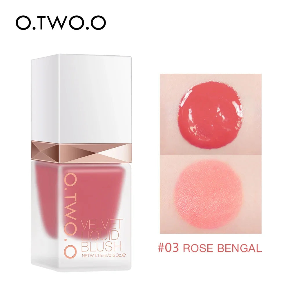 O.TWO.O Liquid Blush 4 Shades – High Pigment, Long-Lasting
