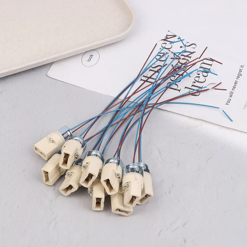 G9 Ceramic Lamp Base Socket for LED & Halogen Bulbs 10/20 Pack