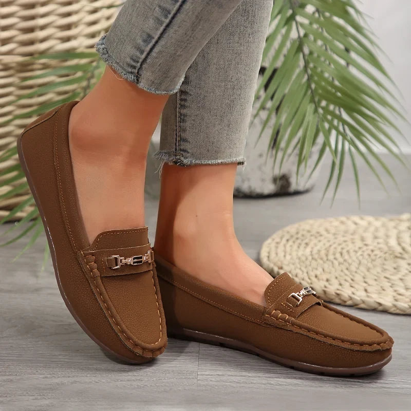 UXST Women's Slip-On Loafer Flats | Classic Casual Flat Shoes