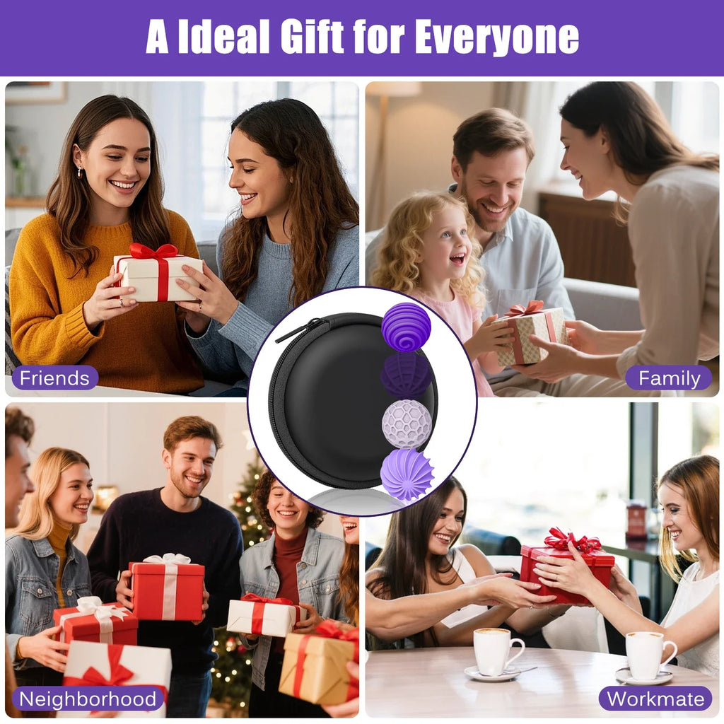 Magnetic Sensory Fidget Balls Silicone Stress Relief Toys Adults