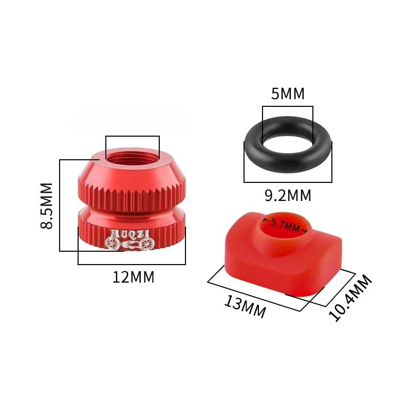Bike Tubeless Tire Presta Valve Nut MTB Road Bicycle Rim Aluminum