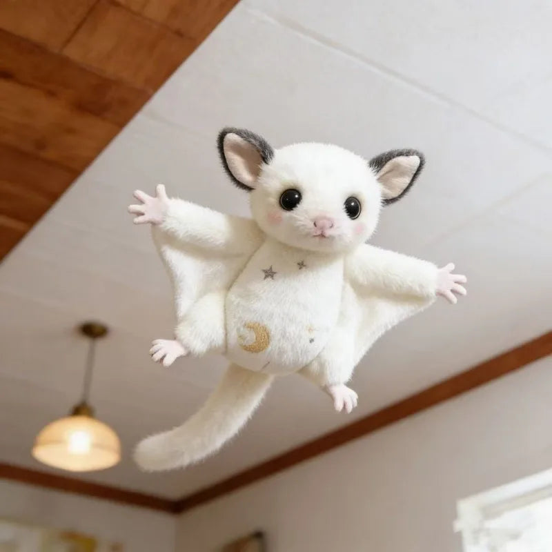 Flying Squirrel Plush Keychain – Sugar Glider Backpack Pendant