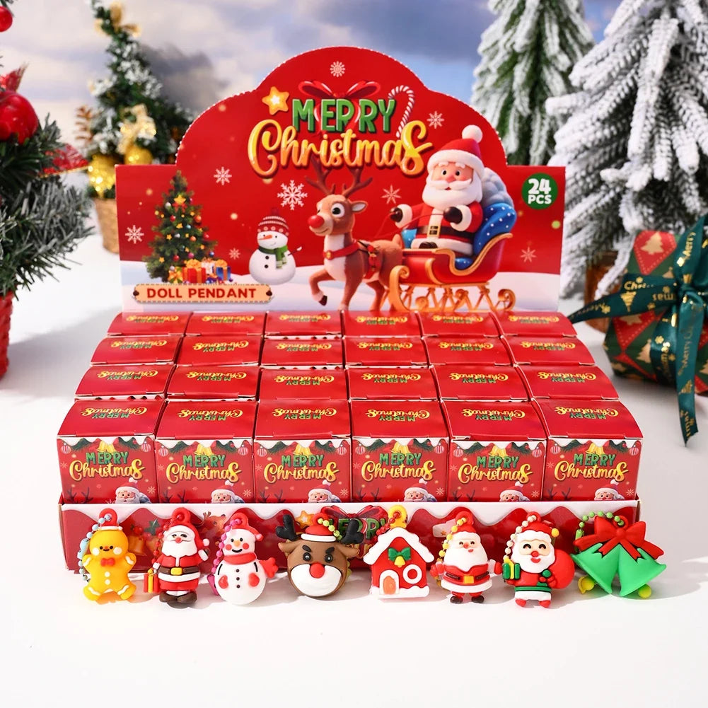 Christmas Advent Calendar 24pcs Ornament Countdown Gift Boxes