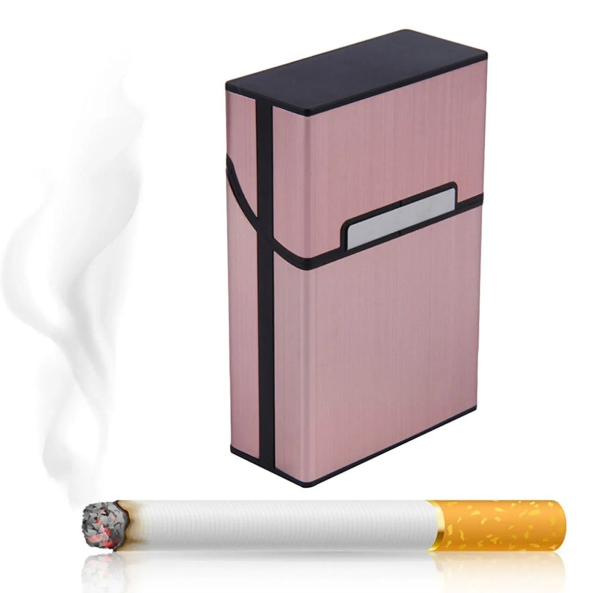 Aluminum Cigarette Case – 20-Capacity Portable Storage Box
