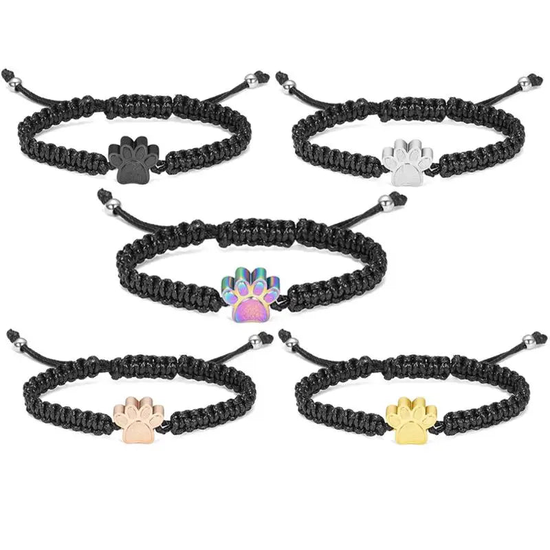 Pet Memorial Urn Bracelet | Titanium Steel Braided Keepsake