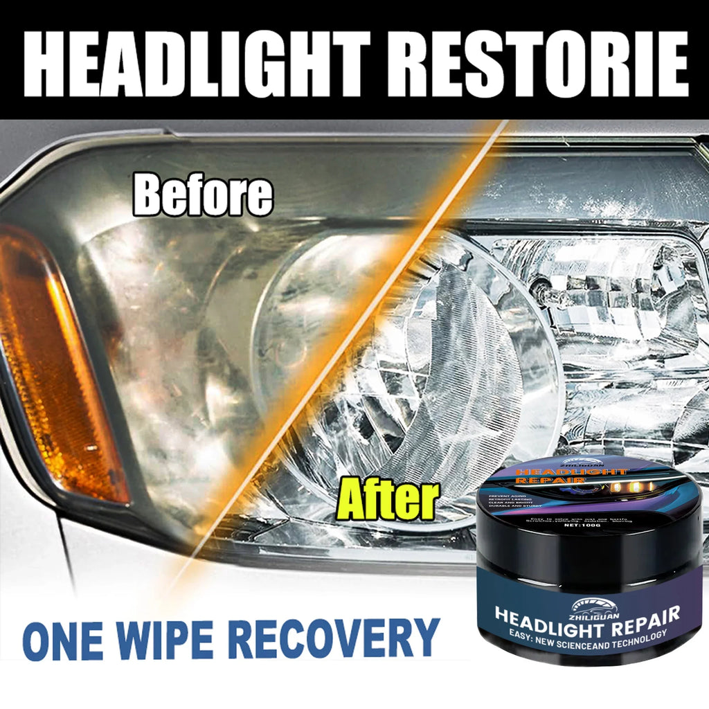 Headlight Restoration Kit – Remove Yellowing & Haze | Car Care