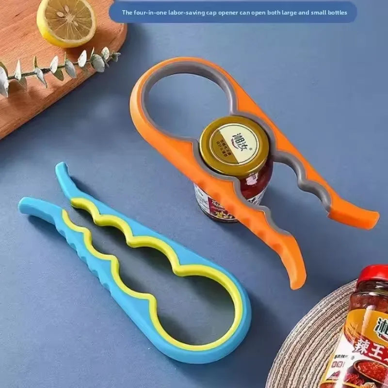 4-in-1 Can & Bottle Opener | Anti-Slip Multi-Function Tool