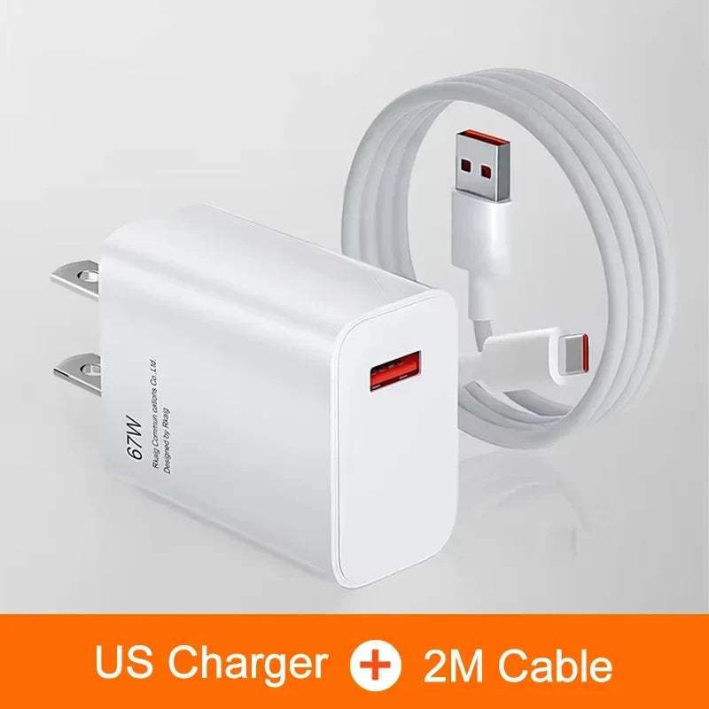 67W USB-C Fast Charger PD QC 3.0 | iPhone Samsung Xiaomi
