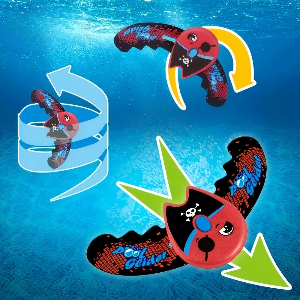 Manta Ray Pool Torpedo Toy – Self-Propelled Dive Glider for Kids